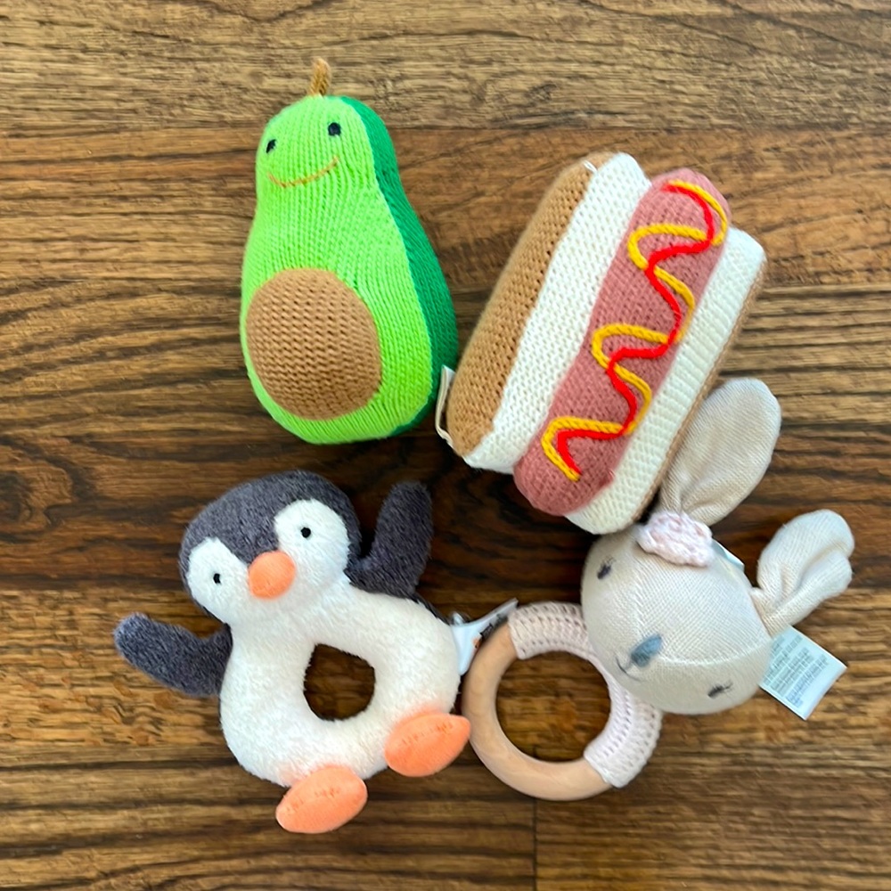 **SOLD**Soft Rattle Baby Toy Bundle